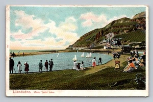 POSTCARD Llandudno Model yacht lake 1905 - Picture 1 of 2