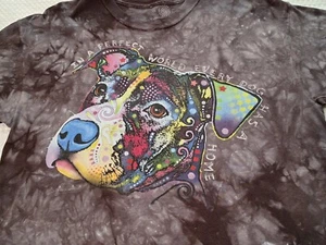 2014 Dog Face In A Perfect World Dark Grey Cotton T-shirt Size L The Mountain - Picture 1 of 9