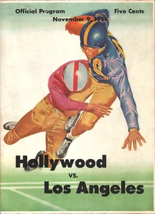 1951 Nov 9 \ HOLLYWOOD vs LOS ANGELES California H.S. football program COCA-COLA - Picture 1 of 3