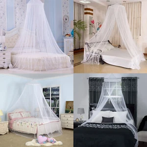 Mosquito Net Canopy Dome Fly Insect Protect Small Queen Bed Netting Mesh Curtain - Picture 1 of 7