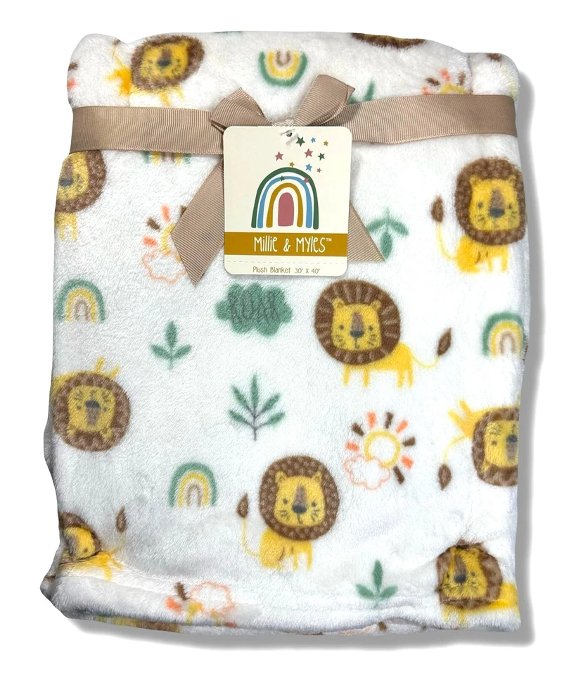 MANTA PELUCHE - MILLIE MYLES BOYS 243 - LEONES - COCHECITO CUNA BEBÉ NIÑO Foto 1 de 1