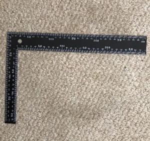 8" x 12" Carpenter Framing Square SAE and Metric Ruler - Picture 1 of 1