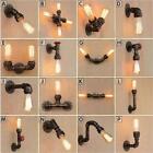 New Creative Portable Water Pipe Wall Lamp Light Wall Mounted Fixture Wall Light