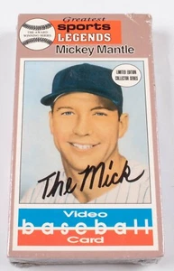 Vintage 1985 Mickey Mantle Sport Legends Video Baseball Card VHS Tape SEALED NEW - Picture 1 of 8