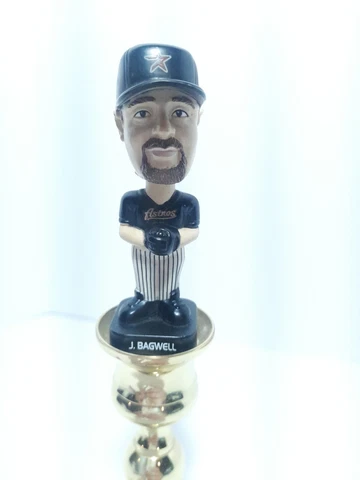 J. Bagwell Houston Astros Mini Bobble Head MLB Baseball FotoBall 2002 Cover
