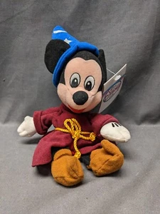 Disney Store Mickey Mouse Fantasia Sorcerer Mini Bean Bag Plush 10" - NWT - Picture 1 of 3