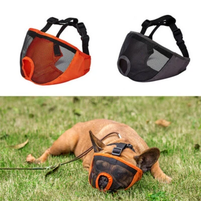 Dogs Anti Barking Short Durable Training Muzzle Anti Bite Mesh Adjustable Hot - image 1 of 4
