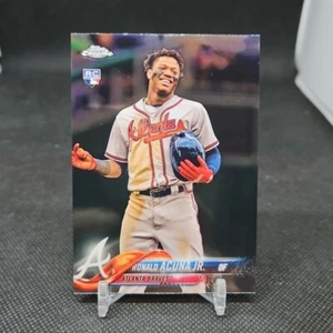 2018 Topps Chrome Update Ronald Acuna Jr. RC HMT25 Rookie Braves - Picture 1 of 2