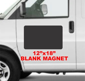 Blank BLACK Vehicle Magnetic 12"x18" Sign for Car Truck Van SUV - Picture 1 of 3