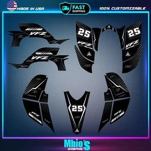 Yamaha YFZ 450 graphics kit 2003 2004 2005 2006 2007 2008 stickers decals kit - Foto 1 di 5