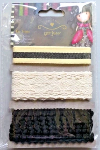 Docrafts Papermania Gorjuss Santoro Scrapbook Mixed Trims 3 x 1m - Picture 1 of 1