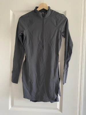 Vestido Tenis Lululemon Nulux Manga Larga Talla 4 Gris GGRE Nuevo Foto 1 de 4