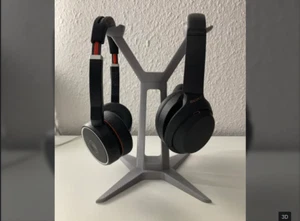 Dual Headphone Stand | Office Organization - Picture 1 of 1