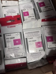Genuine Canon PFI-106M Magenta Ink Tank Expired Ink Cartridge - Picture 1 of 1