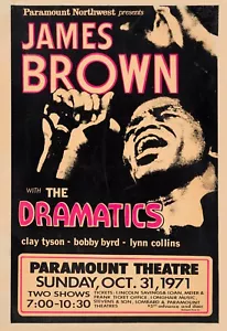 James Brown 13" x 19" Re-Print Music Concert Poster - Picture 1 of 2