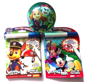 3 Lot: Paw Patrol & Mickey IMAGINE INK Activity Sets + Paw Patrol Ball T2 - Bild 1 von 6