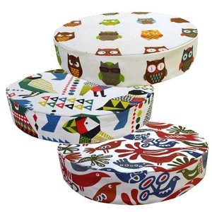 2"Thick-Round Box Shape Cover*A-Grade Cotton Canvas Chair Seat Cushion Case*LL7 - Picture 1 of 17