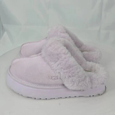 ZAPATILLAS UGG DISQUETTE JUNE GLOOM Mujer 6 PUÑO DE PIEL DE GAMUZA PIEL DE OVEJA PLATAFORMA DESLIZANTE Foto 1 de 4