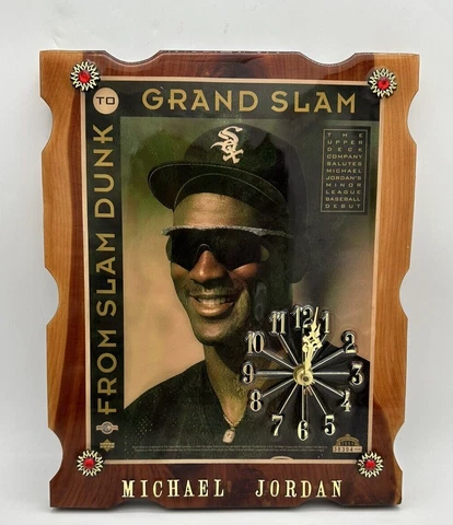 Vintage Michael Jordan White Sox Clock 1994 Upper Deck Cover