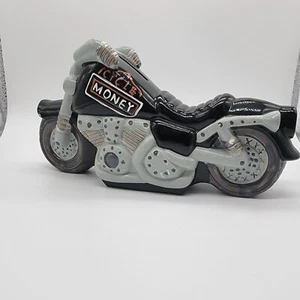 Goods Gallery Motorcycle Cycle Money Coin Bank Ceramic Piggy Bank - Picture 1 of 8