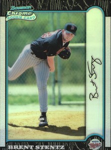 1999 (TWINS) Bowman Chrome Refractors #301 Brent Stentz