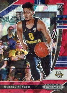 2020 Panini Prizm Draft Picks Rookie Karte NBA No. 80 Markus Howard Red Ice - Bild 1 von 1