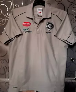 AFL: CARLTON / NIKE: OFFICIAL AFL ONFIELD TEAM GEAR POLO SHIRT 2004 / SIZE S VGC - Picture 1 of 10