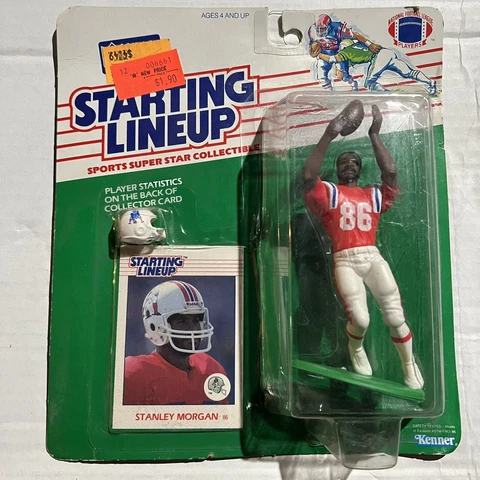 1988 Starting Lineup NFL Football Stanley Morgan Patriots SLU Nee In Package Cover