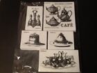 LaBlanche Food cake Tea Time puddings silicone stamps mixed media paper crafting