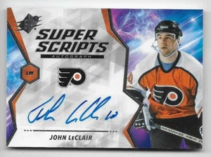 20/21 SPx SUPER SCRIPTS AUTOGRAPH John LeClair #SJL GROUP C - Picture 1 of 1