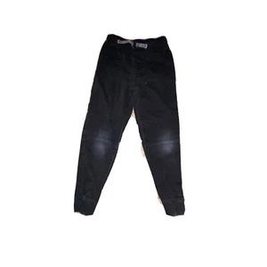 Jumping Beans Boys Black Twill Jogger Pants Boy Size 8 Lightly Used - Picture 1 of 3
