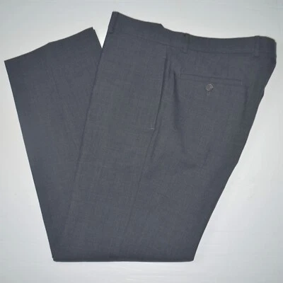 RALPH LAUREN Total Comfort 100% Wool Charcoal Flat Front Dress Pants 42 x 32 - Image 1 of 4