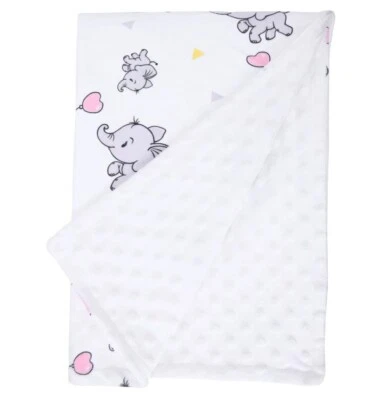 BIG CLEARANCE! Anti Pilling Luxurious New-born Wrap Bubble Embossed Baby Blanket - Image 1 of 2
