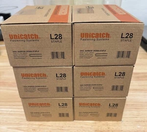 1Cs. L14/9028/L28 1-1/8" GALV. STAPLES FOR SENCO,DEWALT & PORTER CABLE 6 BXS/CS - Picture 1 of 4