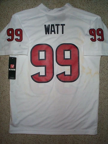 *IRREGULAR* Houston Texans JJ WATT nfl Jersey Youth Kids Boys (L-LG-LARGE) Cover