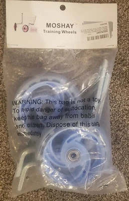 Ruedas de entrenamiento para bicicleta Moshay para bicicleta 12 14 16 18 20 pulgadas niños menores de 100 libras Foto 1 de 4