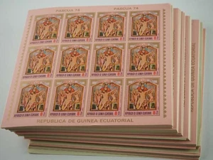 1974 Equatorial Guinea; 240 Series Easter: Painting, **/MNH, MiNo. A 347/53, 960,- - Picture 1 of 8