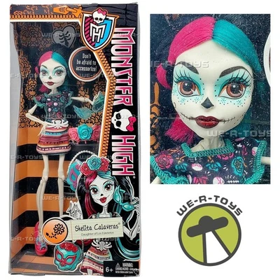 Monster High Monster Scaritage Skelita Calaveras Doll 2013 Mattel CBX72 - Image 1 of 4