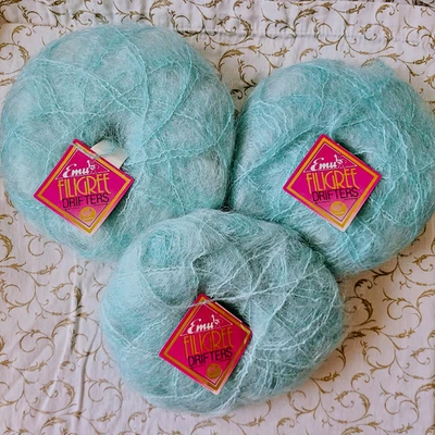3 Balls - Filigree Drifters Emu Wools LTD (80% Mohair/16% Acrylic/4% Polyester) - Image 1 of 4