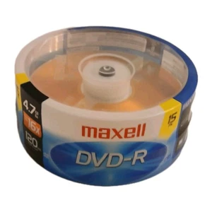 Maxell DVD+R Video Recordable Discs Spindel 15er Pack 4,7gb 16x 120 min - Bild 1 von 3