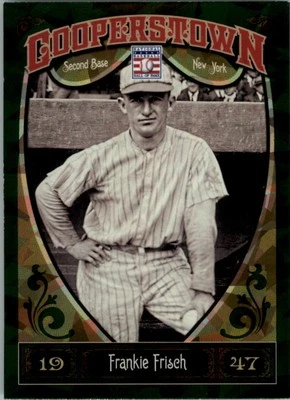 2013 Panini Cooperstown Green Crystal #15 Frankie Frisch - BB - Image 1 of 2