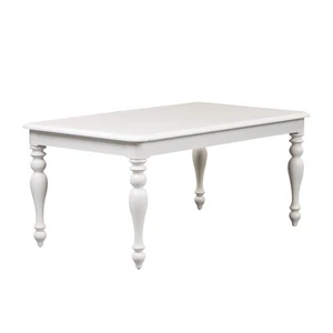 Summer House 5 Piece Rectangular Table Set in Oyster White - Picture 1 of 7
