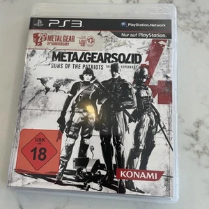 Metal Gear Solid 4 25th Aniv Edition PS3 PAL CIB Inc Poster Works Ships Fast! - Picture 1 of 4