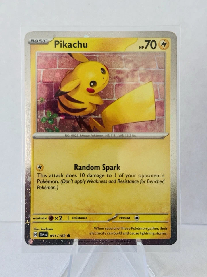 Pikachu 051/162 SV05: Temporal Forces (Cosmic Holo) - Image 1 of 1