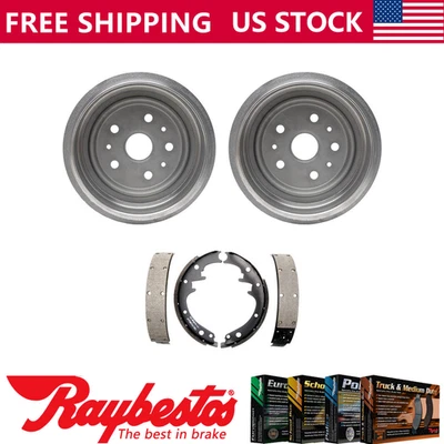 Rear Kit Brake Drums & Brake Shoes For 1961-1966 American Motors Classic - Image 1 of 4