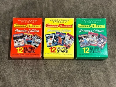 1990 MLB CMC Collect-A-Books Complete Set Series I Box #1-3 Griffey Ruth & More! - Image 1 of 2