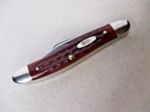 2020 CASE XX 10 Dot USA 6318 SS Stockman Knife Red Jigged Bone - Picture 1 of 18