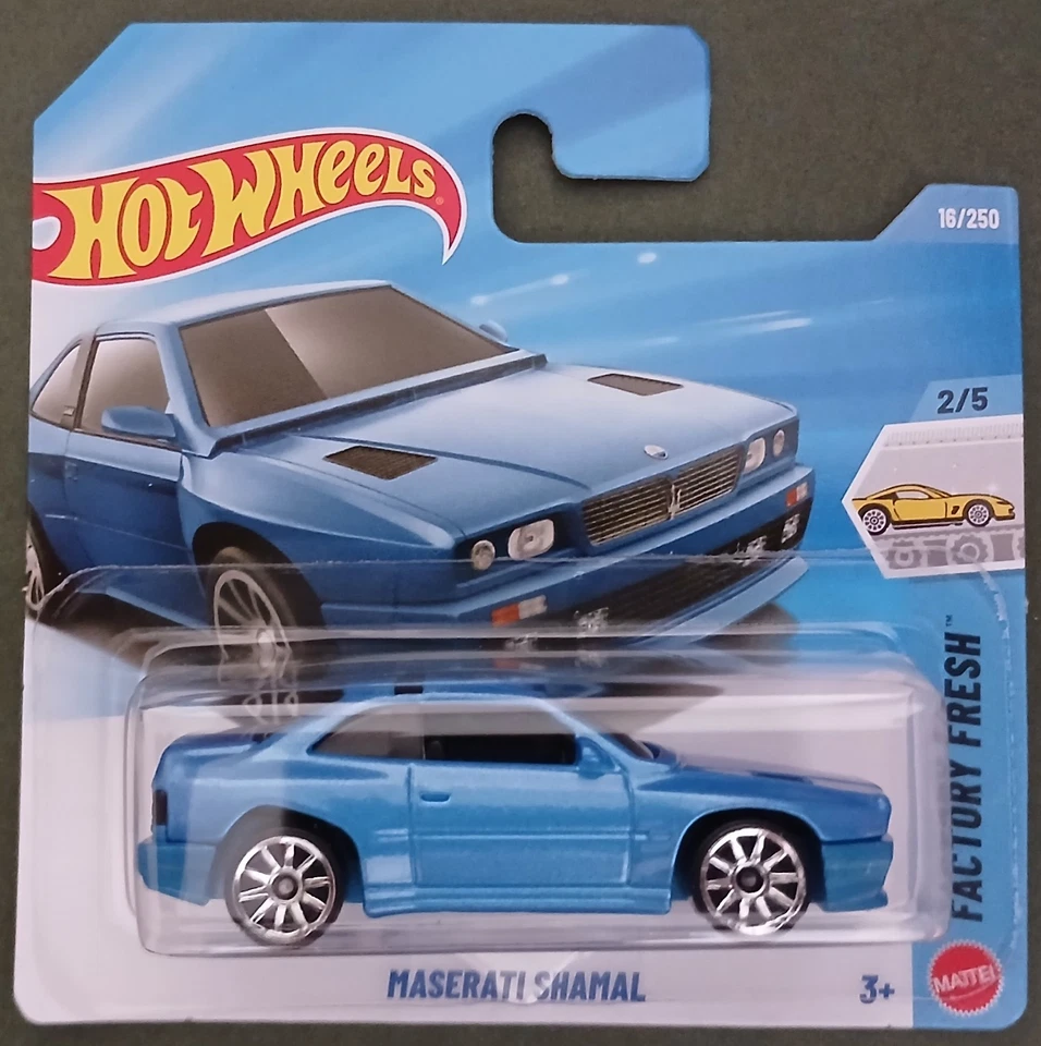 HOT WHEELS 2026 MASERATI SHAMAL, BLUE, SHORT CARD. - Image 1 of 1