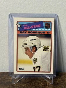 1988-89 Topps Hockey Ray Bourque All-Star Sticker Card #5 Boston Bruins HOF - Picture 1 of 2