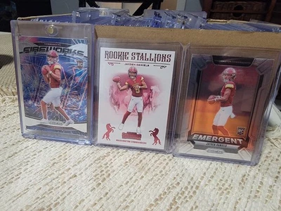 Jayden Daniels Rookie Card Lot 7 Cards - Image 1 of 3